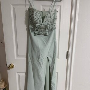 Mac Duggal Mint Green Dress